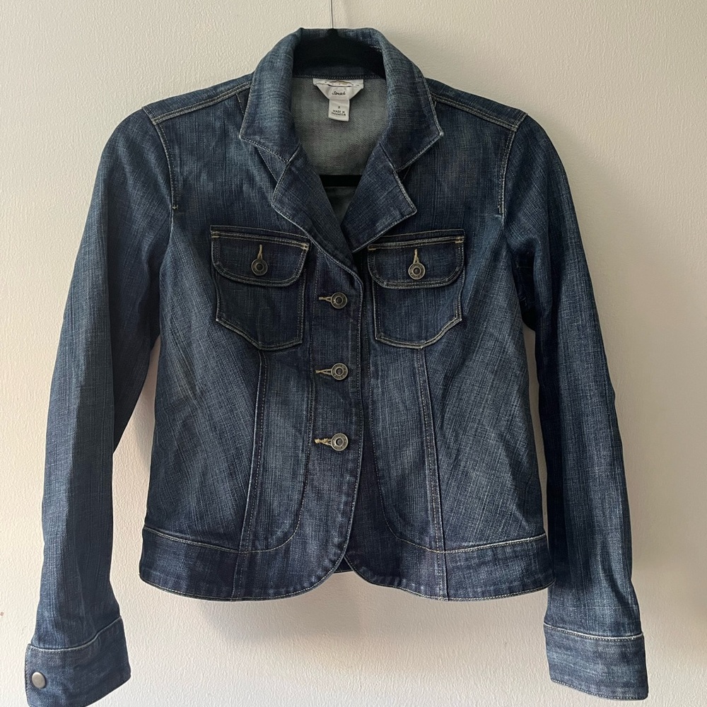 Talbots Dark Blue Jean Jacket